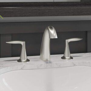 KOHLER Bathroom Sink Faucet Alteo 2-Handle Brushed Nickel 45102-4-BN Metal Drain
